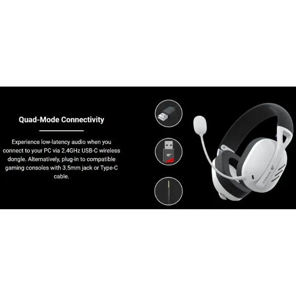 AUDIFONOS GAMER INALAMBRICOS NEGRO