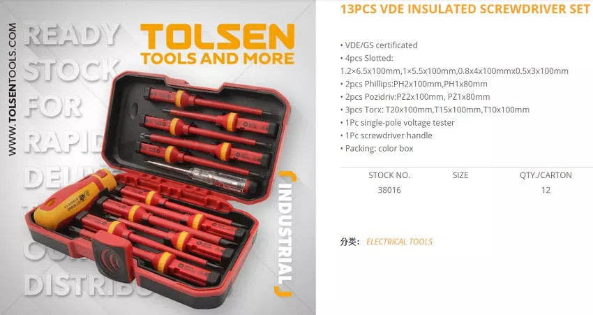 SET DE 13 DESTORNILLADORES ELECTRICO