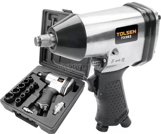 JUEGO DE 17 LLAVES DE IMPACTO DE AIRE 1/2"