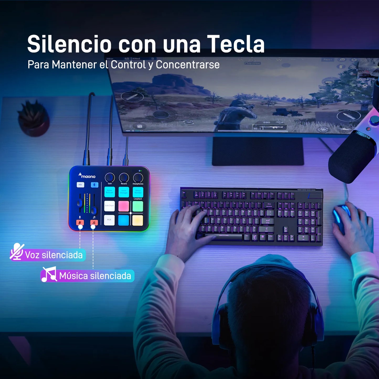 MEZCLADOR DE AUDIO PARA STREAMING GAMER