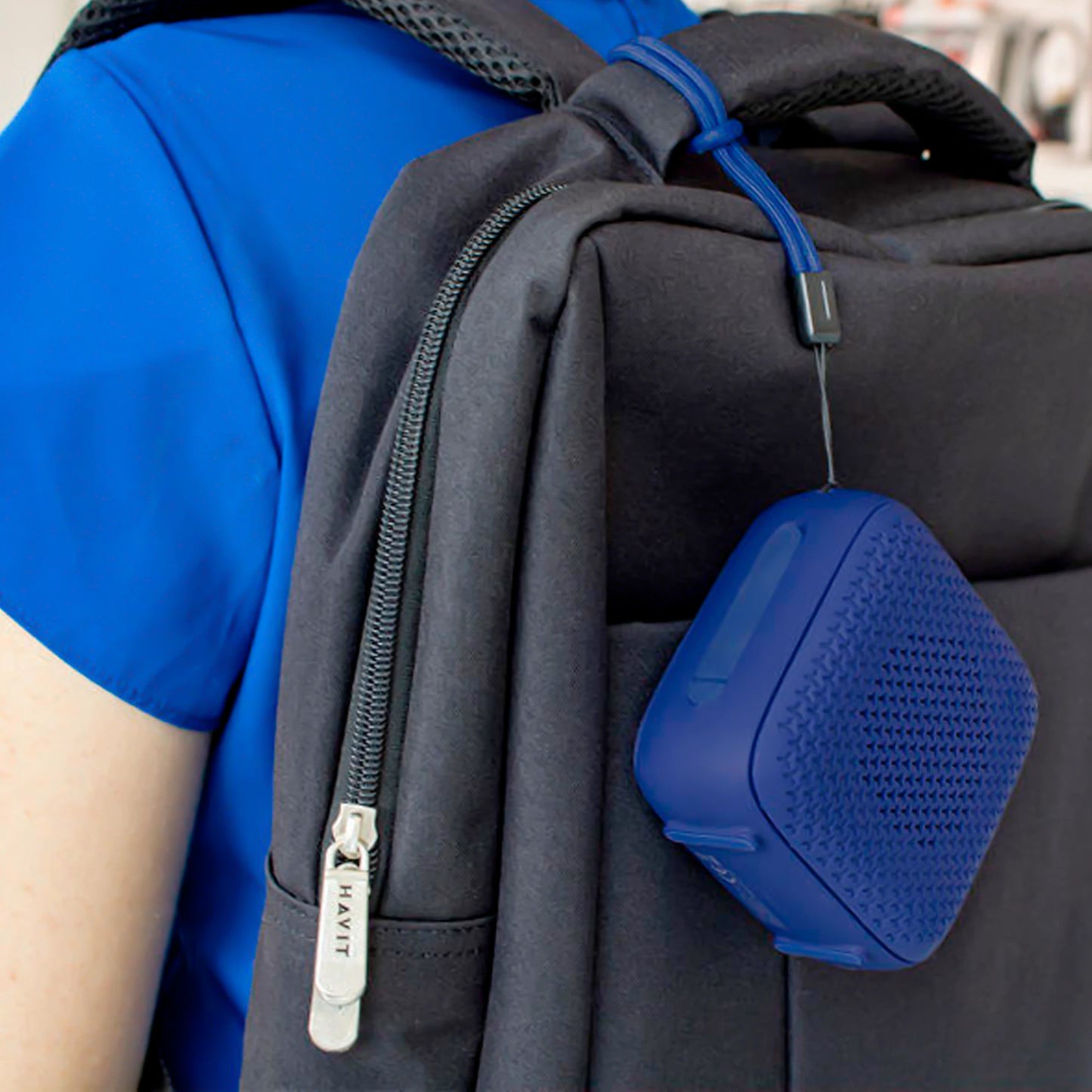 ALTAVOZ PORTATIL PARA EXTERIORES AZUL